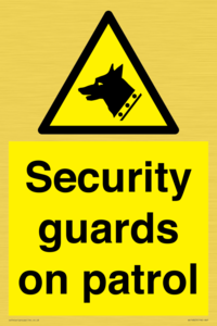 Security guards on patrol